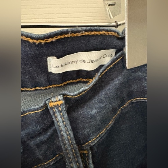 Frame le skinny de Jeanne crop 27” dark wash denim size 29 raw hem - Picture 4 of 15